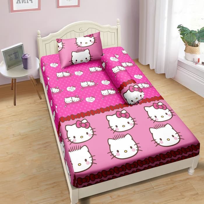 Pusat Grosir Sprei Lady Rose Hello Kitty Daniel 90x200 DgKkV0hRNOVM0