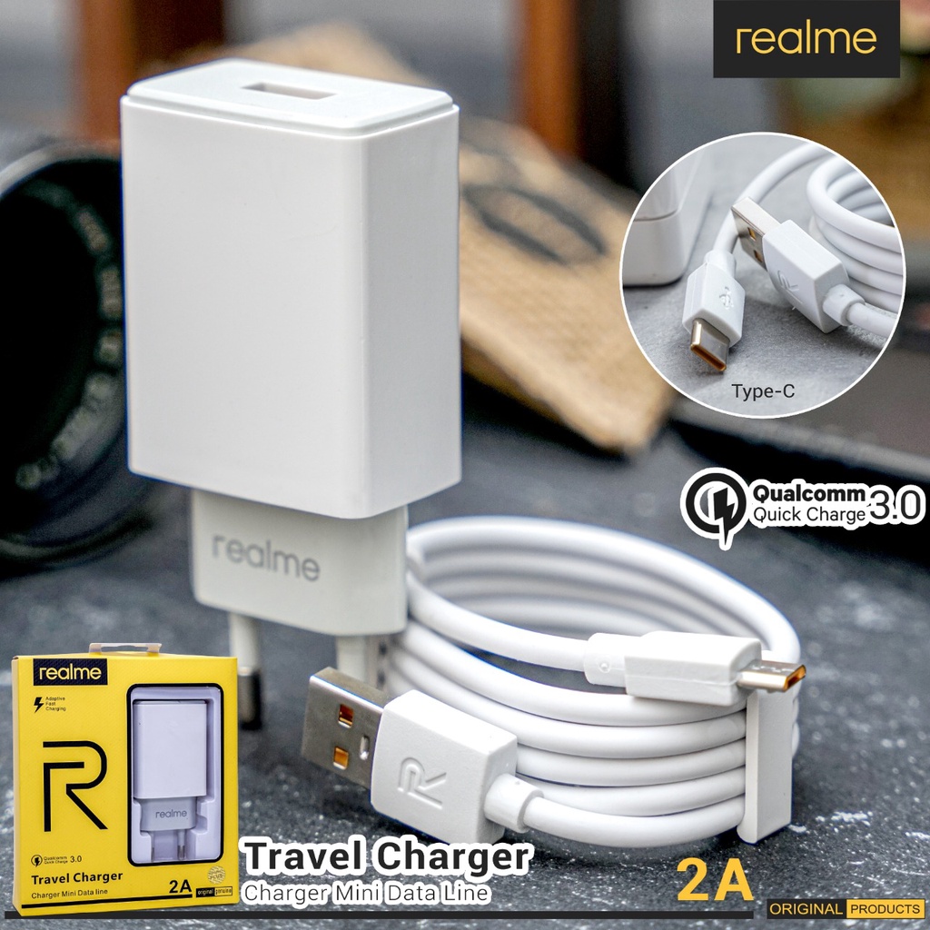 Tc Travel charger Realme Qualcom 3.0A Quick charging HP