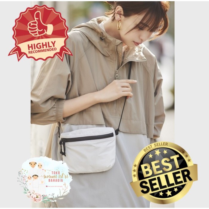 Tas Uniqlo Fanny Ringan Lightweight Fanny Bag Unisex Pria Wanita