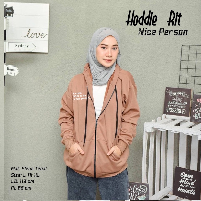 hoodie RIT NICE persons //jaket cewek //jaket cowok //jaket murah //jaket original