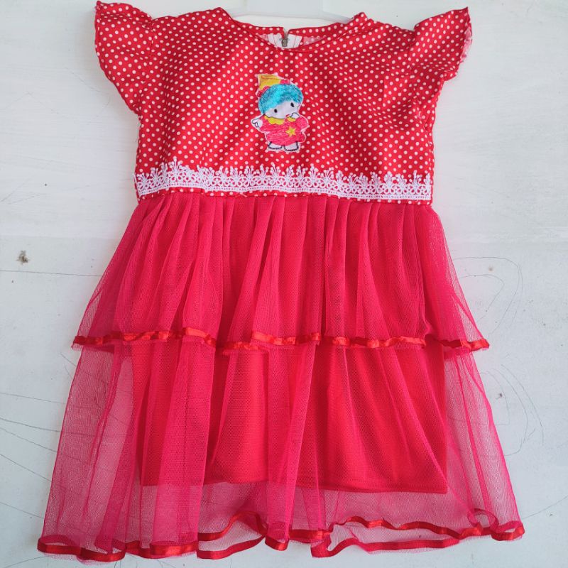 dress anak cewek perempuan 1  2,5 tahun ( dress tutu anisa )