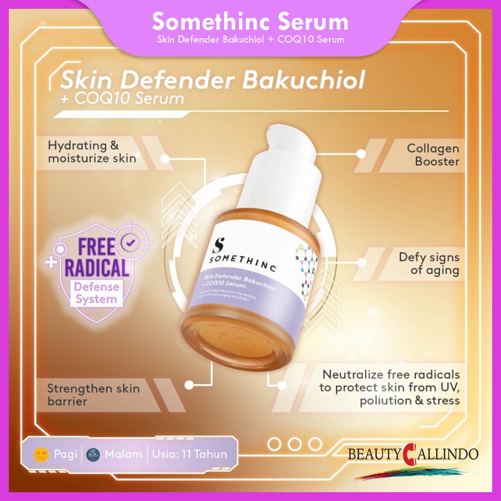 SOMETHINC Skin Solver Serum Skin Defender Bakuchiol + COQ10