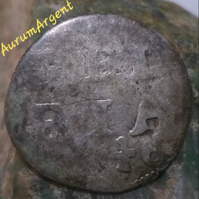 SA41-- 1 PC KOIN PERAK KUNO ASLI 2 STUIVER GELDERLAND TH 1646. -- SILVER COIN --