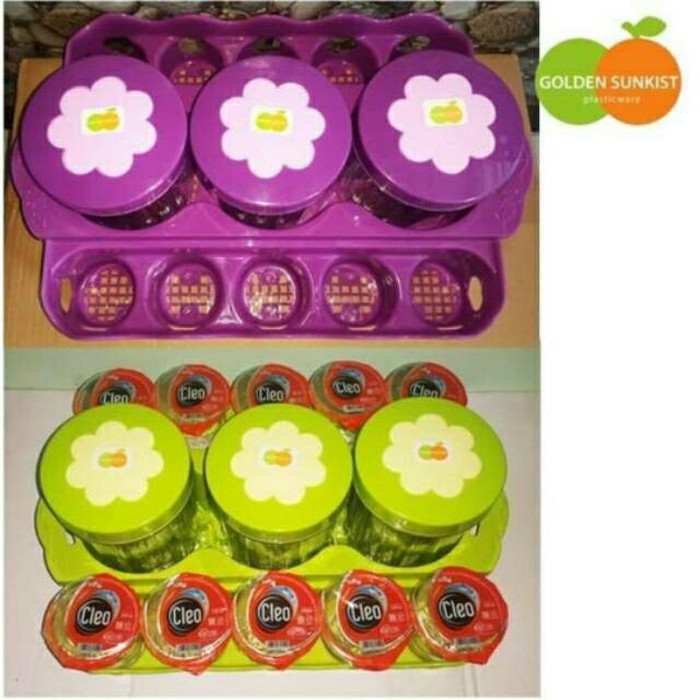 SET RAK TOPLES ISI 3 GOLDEN SUNKIST