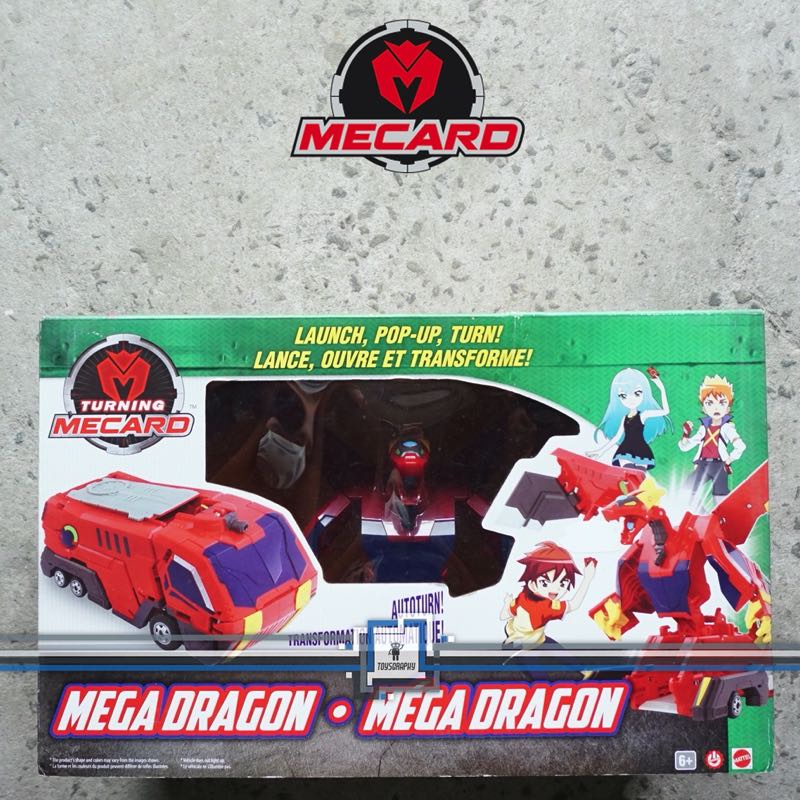 Turning Mecard MEGA DRAGON Mecanimals Dracha Vehicle