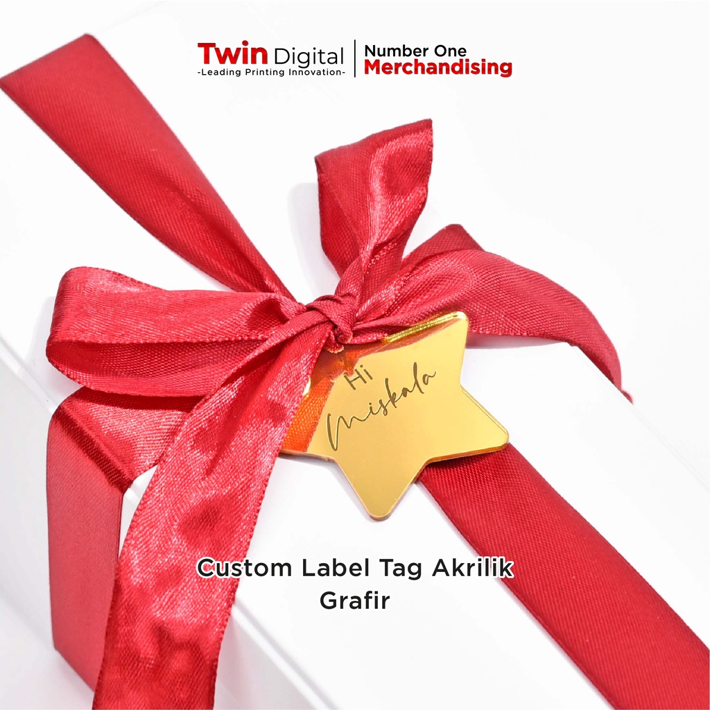 

Twindigital Custom Label Tag Akrilik Mirror Star Grafir Gantungan Hadiah - Label Tag Acrylic Mirror LTG.10