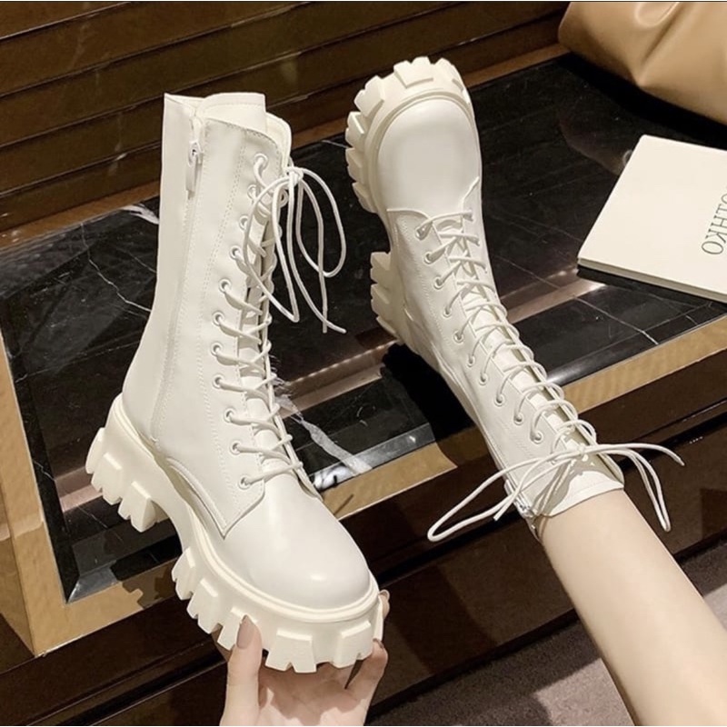 sepatu boots import wanita korea
