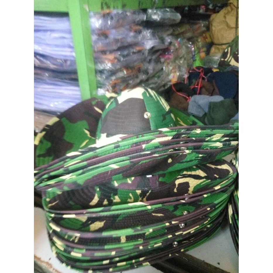 TERLARIS TERBARU TOPI DORENG PDL KAMUFLASE LAPANGAN BUNDAR