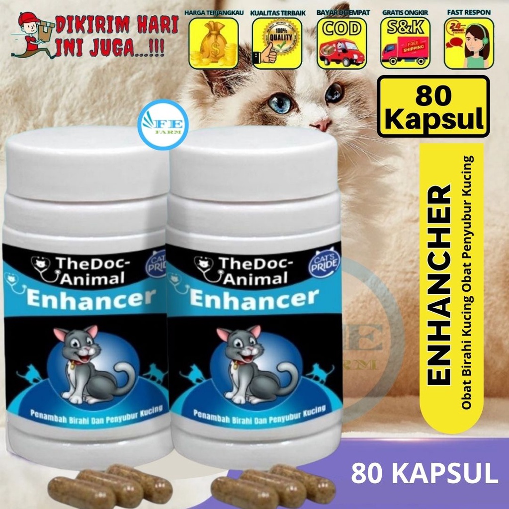 Obat Suplemen Birahi dan Penyubur Kucing Betina dan Jantan FEFARM