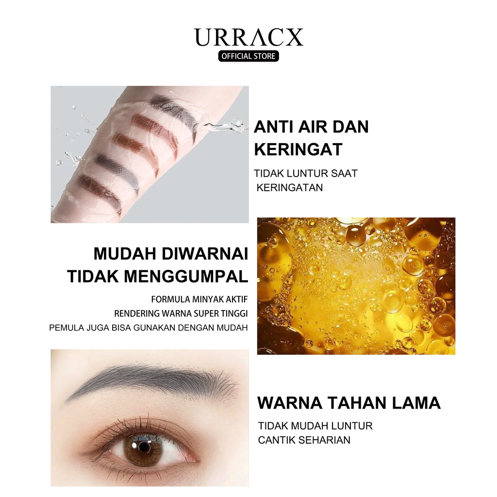 URRACX Pensil Alis Otomatis /Pensil Alis Tahan /Air Pensil Alis Untuk Pemula/Pensil Alis Tahan Warna Tahan Lama/ Eyeliner