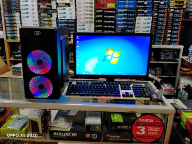 PC Core i5 Ram 16 gb led 19 siap pakai