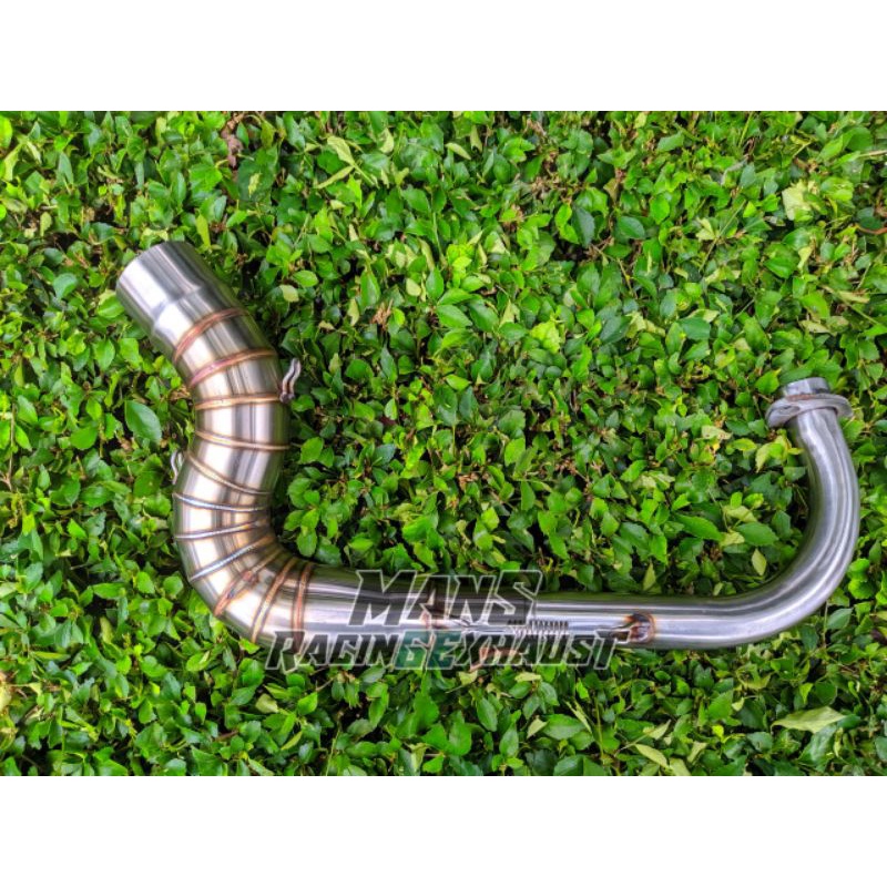Header Pipa Leher knalpot matic ngaceng inlet 50mm MIO VARIO BEAT NMAX PCX DLL