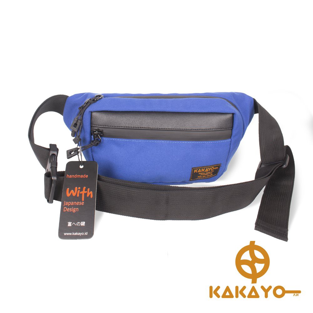 Kakayo/Tas Selempang Pria/Waist Bag/Bahan Kanvas Premium Waterproof/Limited Edition/Waterproof