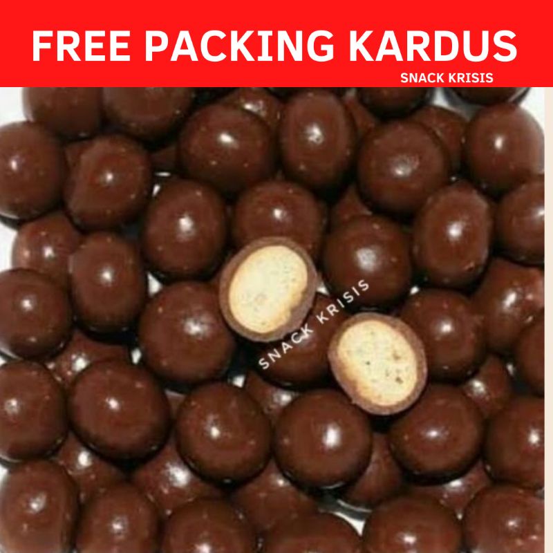 

Permen Biskuit bola coklat enak manis 250 gram FREE BUBLE WRAP