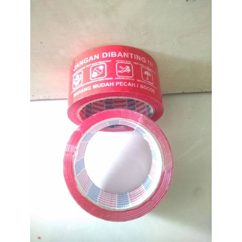 

lakban jangan dibanting isolasi besar merah 48mm