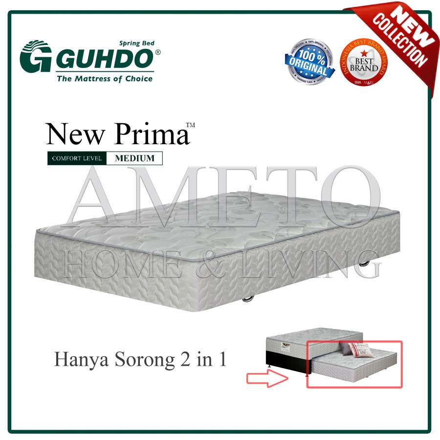 Guhdo Springbed 2 in 1 New Prima 140x178 (HANYA SORONG BAWAH)