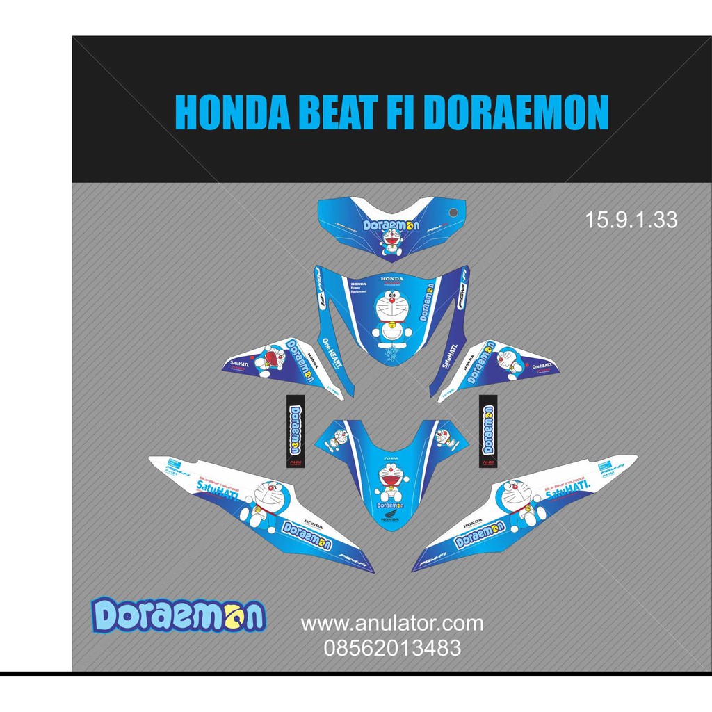 Modifikasi Motor Beat Fi Doraemon Arena Modifikasi