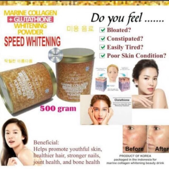 MARINE COLLAGEN + GLUTATHIONE 250gr