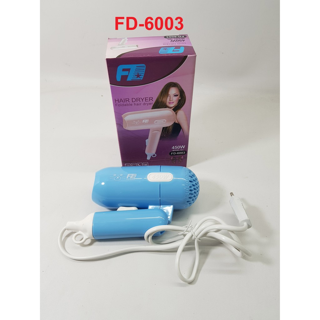 Hairdryer Hair Dryer Pengering Rambut FD 6003 daya 450 watt