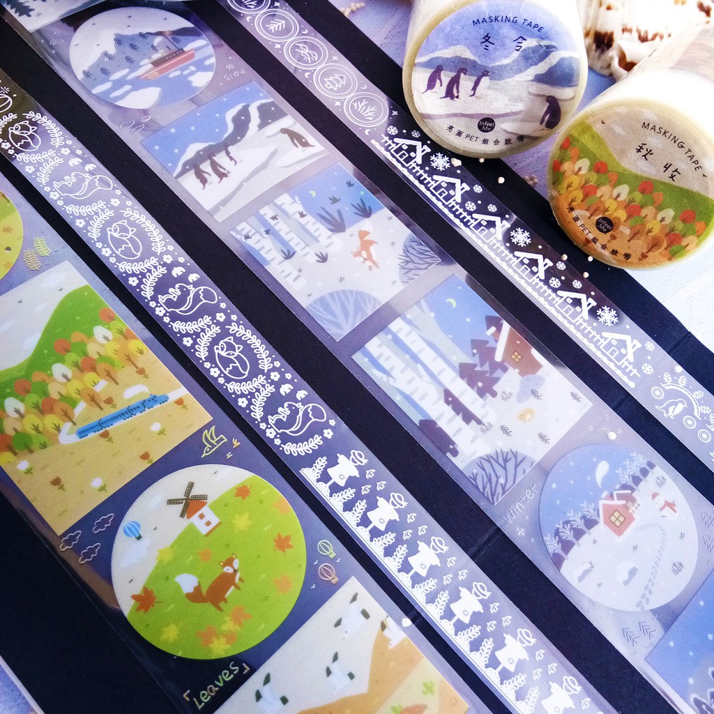 

In Feel Me Season Transparent Washi Tape/ Masking Tape/ Selotip Motif