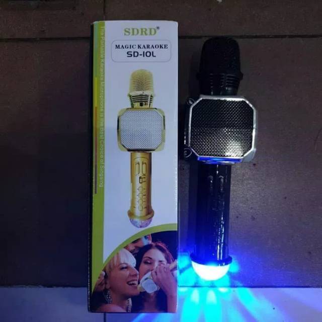 Speaker Mic Bluetooth SDRD SD 10L/ microphone Karaoke Wireless