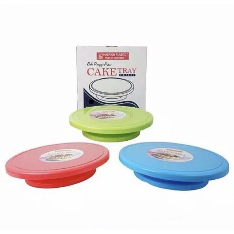 meja putar dekorasi kue maspion plastik cake tray maspion tatakan alat penghias kue ulang tahun