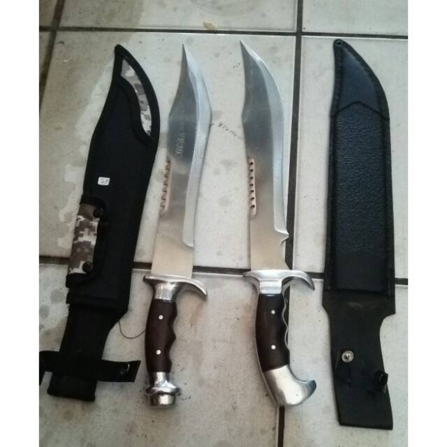 Pisau Bowie Sangkur Rambo Survival Outdoor Custom High Quality