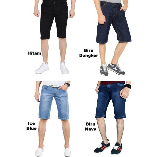 Celana Jeans Pendek Pria Casual Santai Pantai Surfing Surf Distro Cowok Trendy