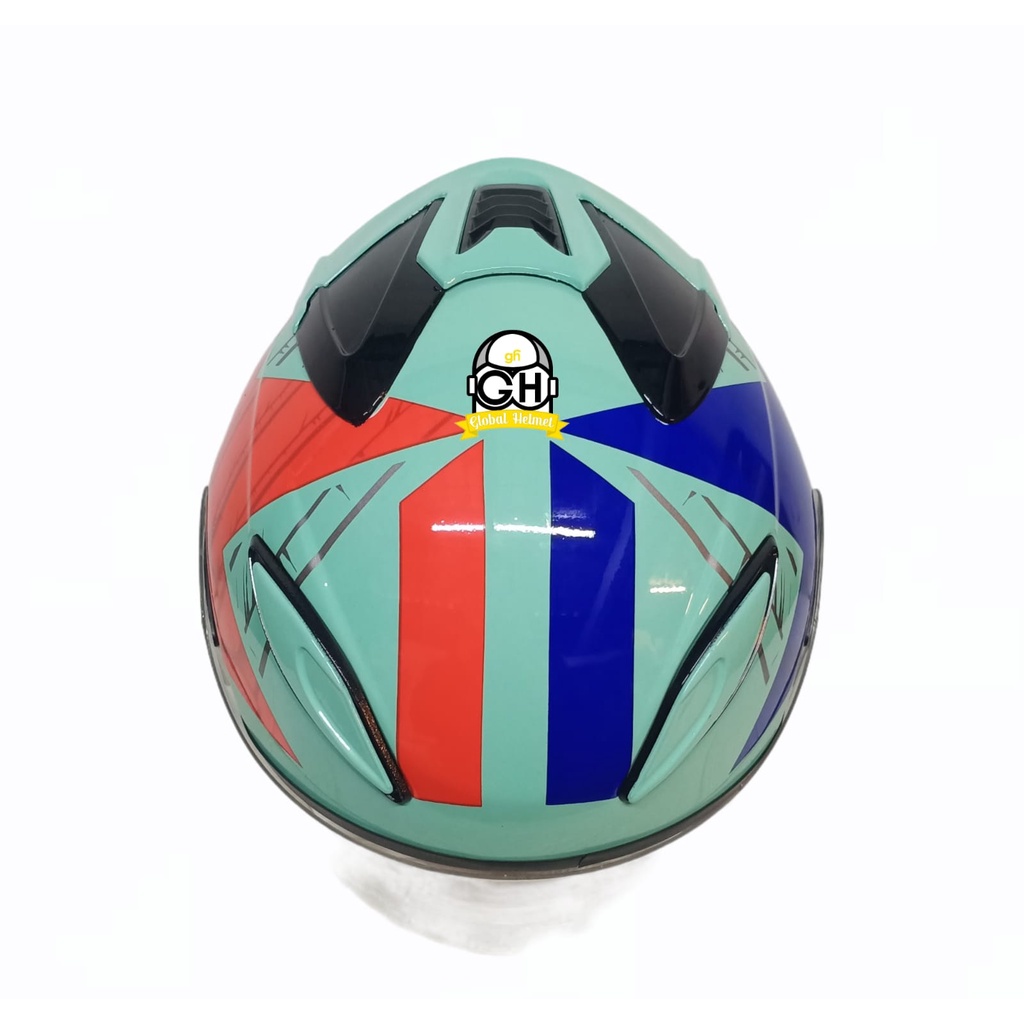 HELM NVR R-26 STAR WARS AQUAMARINE HALF FACE SINGLE VISOR HELM MURAH SNI HELM DEWASA DJMARU GALAXY R6 R1
