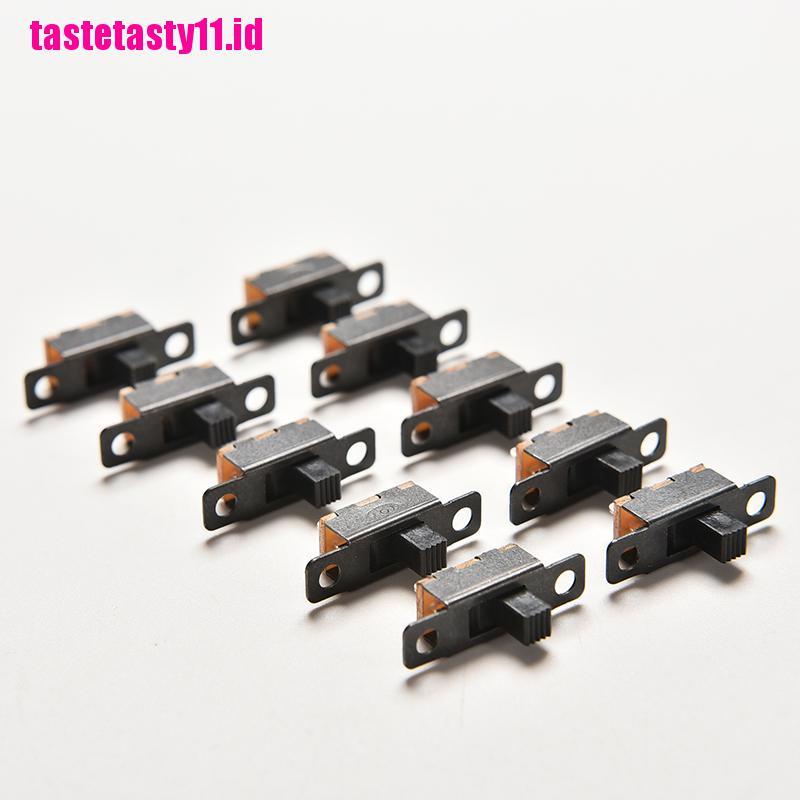 20 Pcs 3 Solder Lug Pin 2 Posisi ON / ON / ON SPDT Panel Slide Vertikal Mini