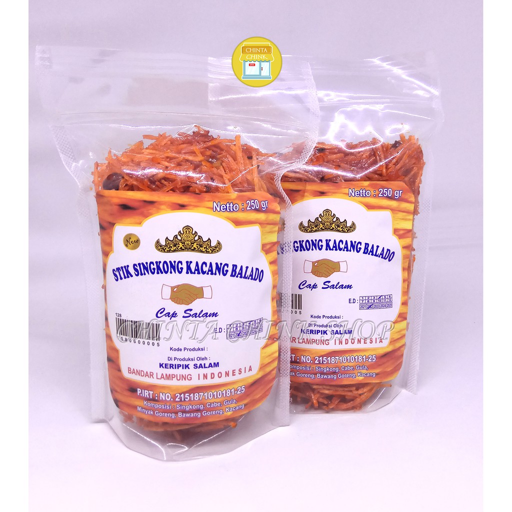 

Stik Singkong Kacang Balado Cap Salam Asli Lampung 250g