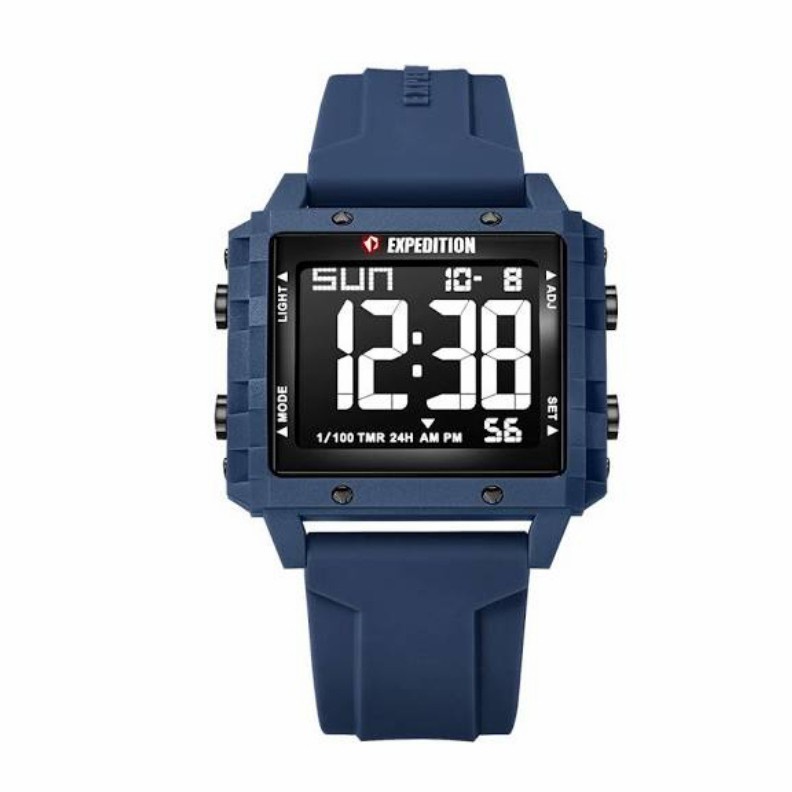 Jam Tangan Wanita Expedition Digital E6817M E 6817 6817 M Blue