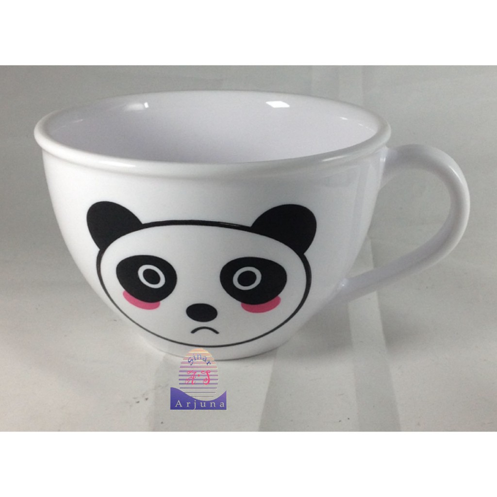 mug mangkok KARAKTER LUCU PLUS jumbo 600ml tebal