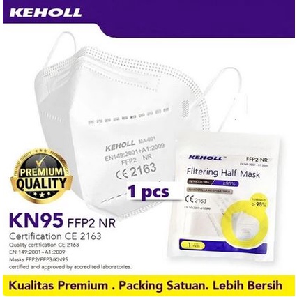 Masker KN95 Keholl Mask FFP2 made for Sphrix Italy Individual Pack