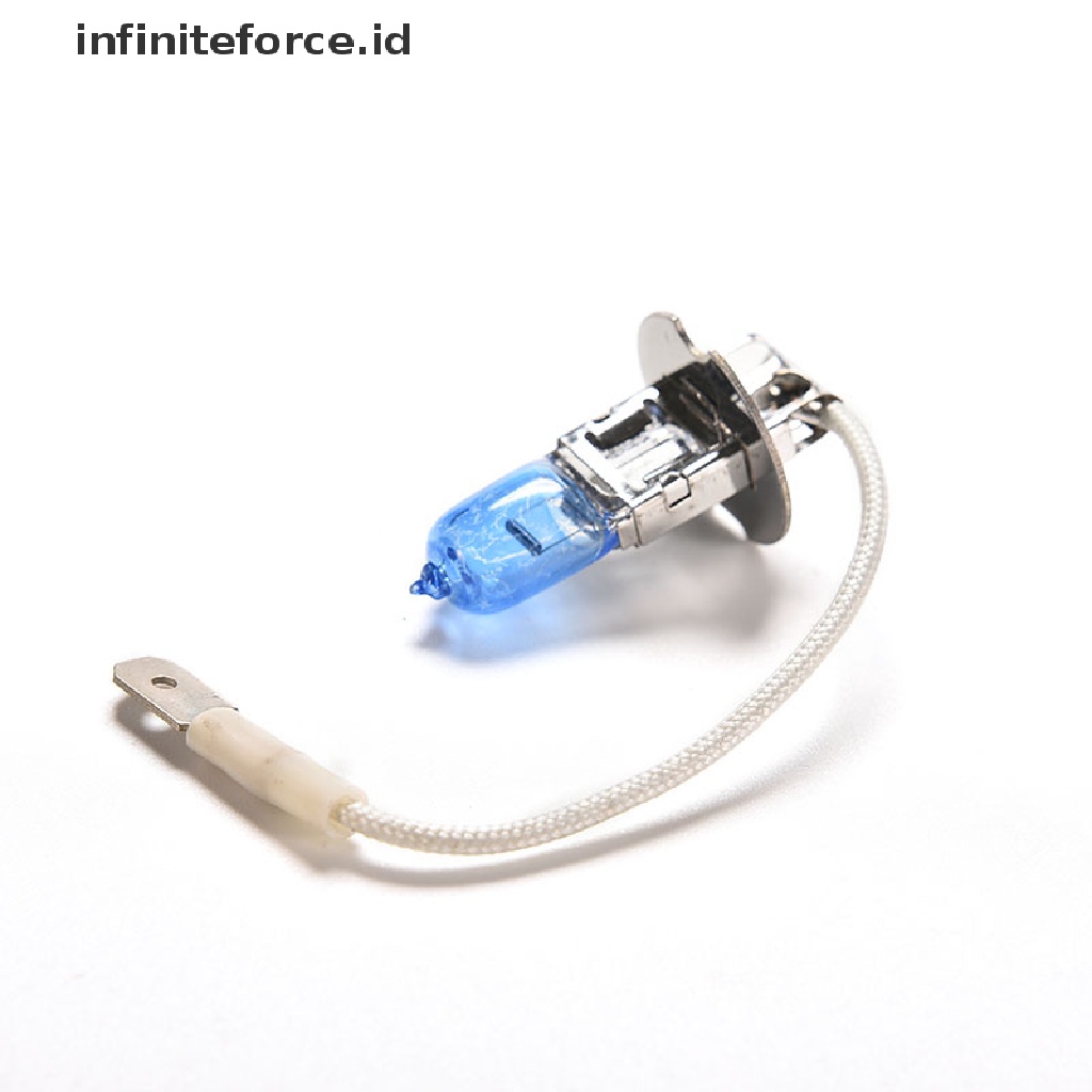 (Infiniteforce.Id) 2pcs Lampu Depan Halogen H3 Super Terang 12v 55w Warna Putih Untuk Mobil