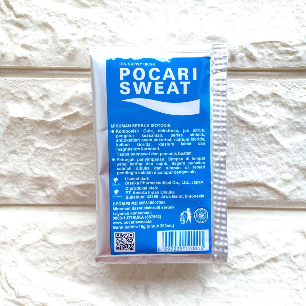 Pocari Sweat Minuman Serbuk Bubuk Isotonik Sachet 15gr Ion Supply Drink Powder Elektrolit Water 15 g