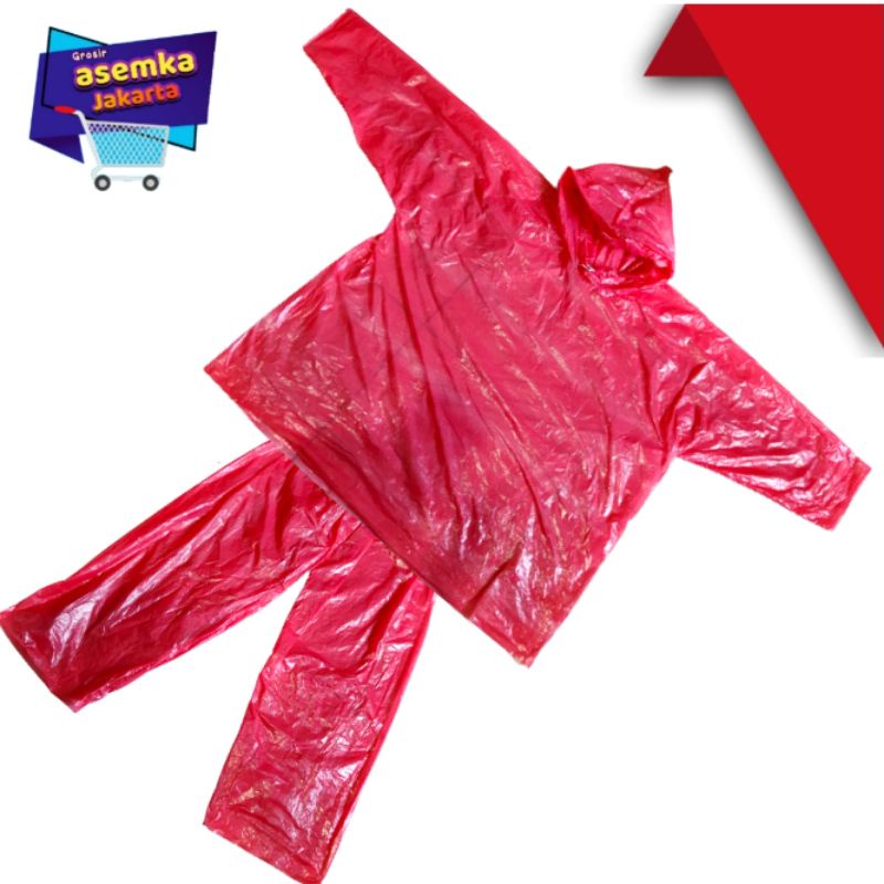 Jas Hujan Plastik Emergency Raincoat  Plastik Hdpe grosir