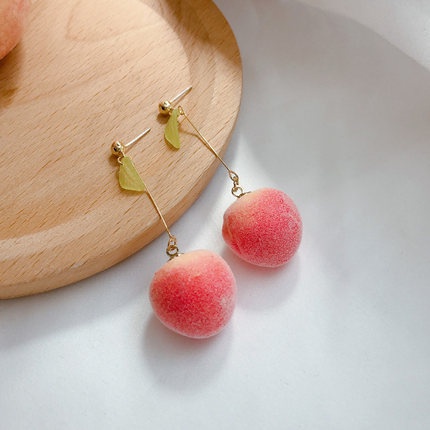 Anting Bentuk peach Untuk Wanita