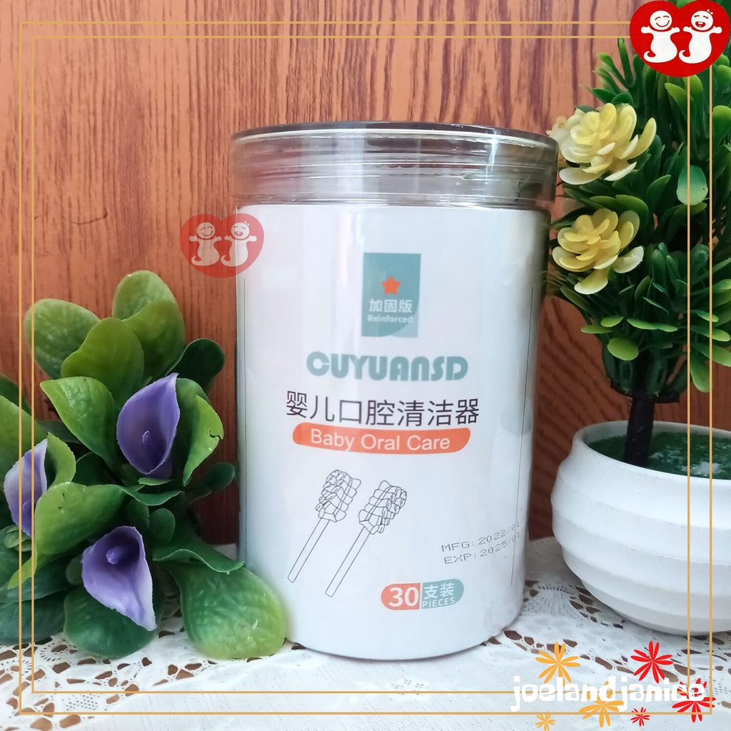 CUYUSUANSD Baby Oral Cleaner Cotton Toothbrush/Oral Care baby kassa stick sikat lidah stik bayi kassa steril 30's