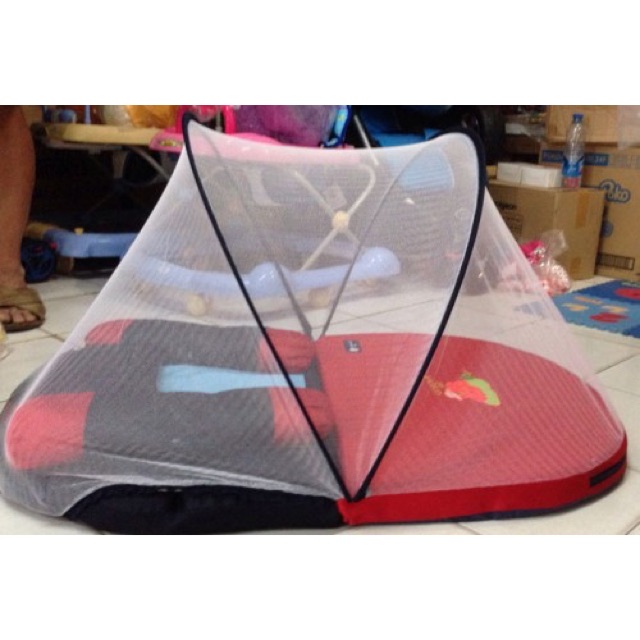 Kasur Bayi Busa Lipat Oval Bordir + Kelambu Cintaka 1403