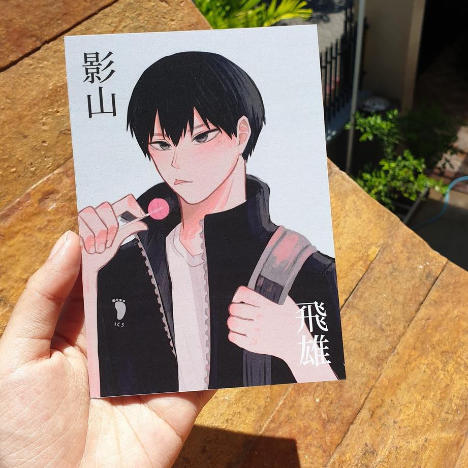 

New Promo-573 Postcard Fanart Haikyuu (+ laminasi doff/matte)