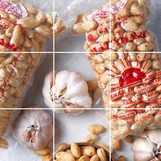 

New Produk Kacang Bawang Putih 1 Kg Plus Extra Bawang Putih Goreng 100 Gram