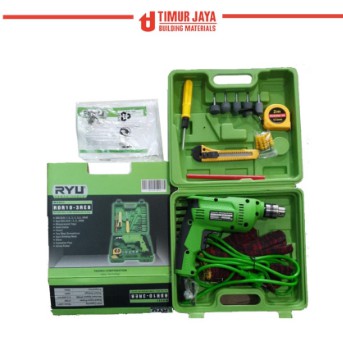 RYU KOPER SET RID13REB 10 mm Mesin Bor Tangan Hand Drill Black Decker