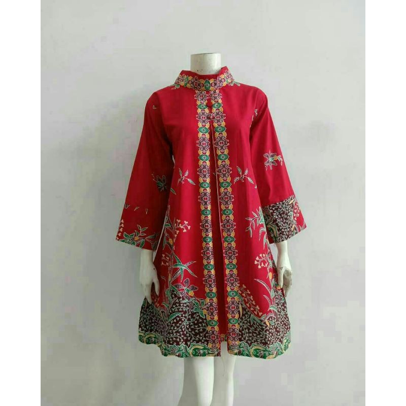 DRESS BATIK GROSIR / TUNIK BATIK WANITA 0019