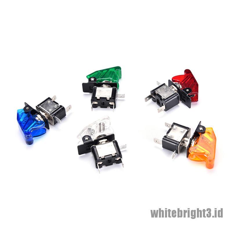 Saklar Rocker ON / OFF Lampu 12V 20A Universal Warna Putih Untuk Mobil Balap