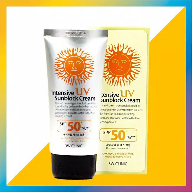 Clinic intensive. 3w Clinic Intensive UV Sunblock Cream SPF 50+/pa+++ 70ml. 3w Clinic крем для лица солнцезащитный Multi Protection UV Sun Block, 70ml. 3w Clinic BB крем Horse Oil SPF 50, 70 мл.