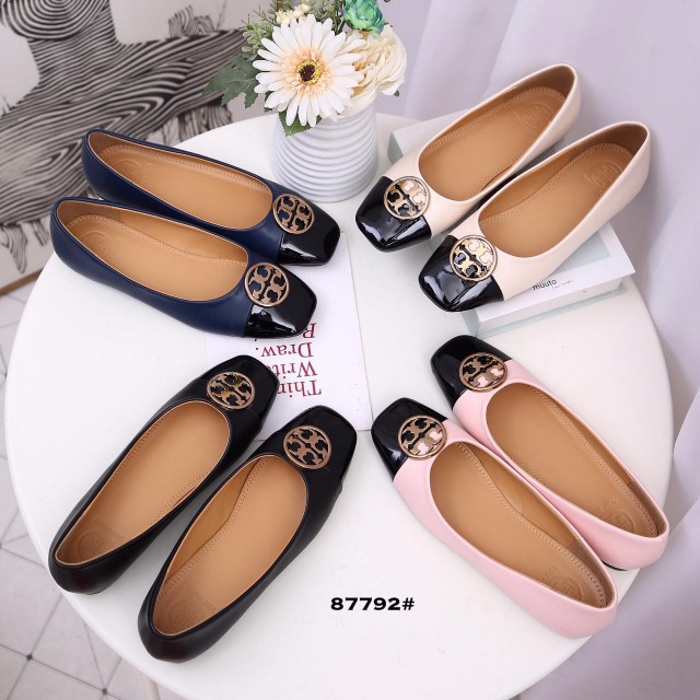Sepatu batam  Tory Burch Chelsea Cap-Toe Ballet Flat Shoes Seri 87792#