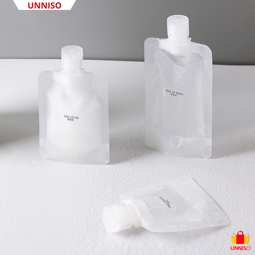 UNNISO-Travel Pouch Kantong Sabun Lotion Cair Plastik TP5