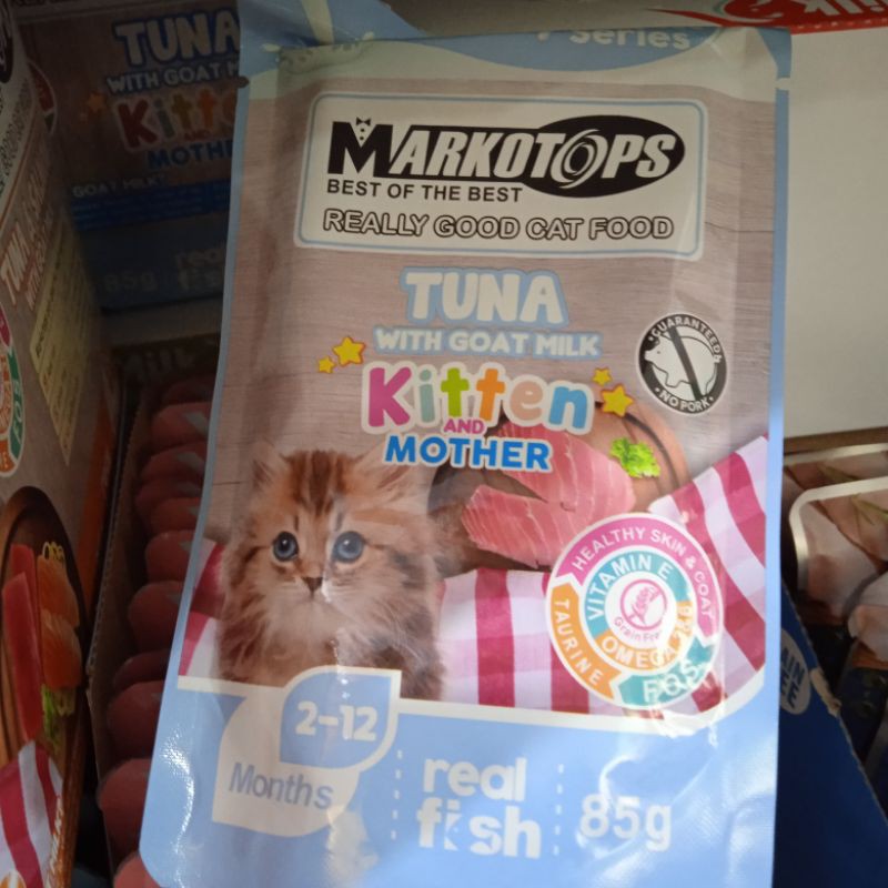 Makanan Kucing Markotop Sachet Tuna Kitten &amp; Mother 85gr | Markotops Pouch | Wet food