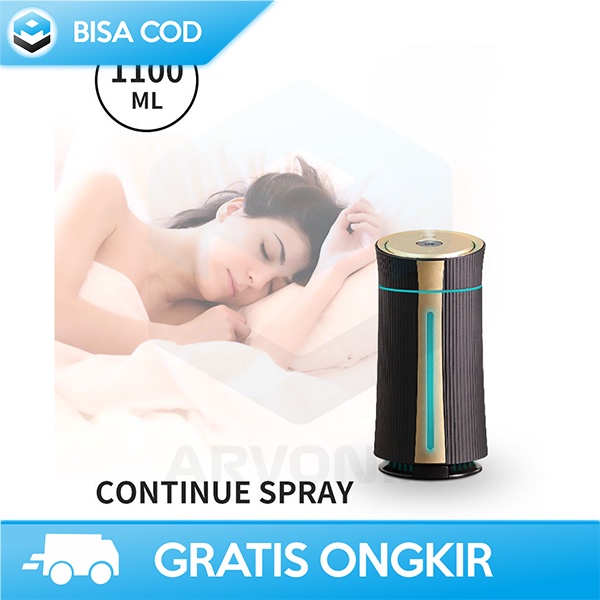DIFFUSER AROMATHERAPY HUMIDIFIER TAFFWARE SMART FITUR 1100ML HEALTHY